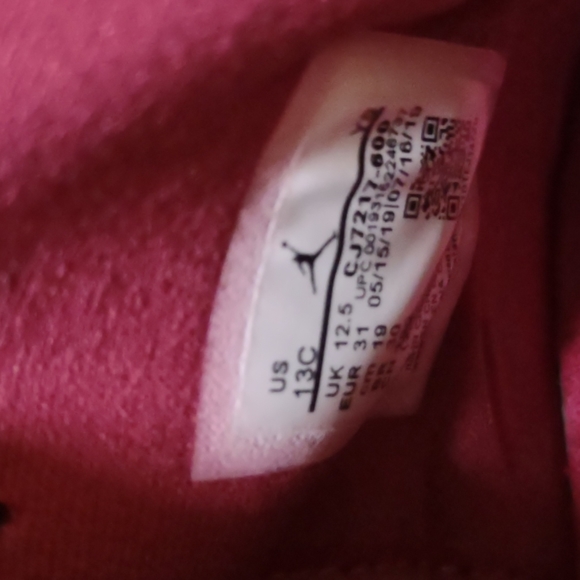 Girls Jordan Spizike Rose Felt. Size 13C. New No Box - Picture 5 of 5